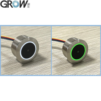 GROW GM861 UART/USB Interface 1D/2D Barcode QR Code Barcode Scanner Module With Stainless Steel Enclosure White Green LED