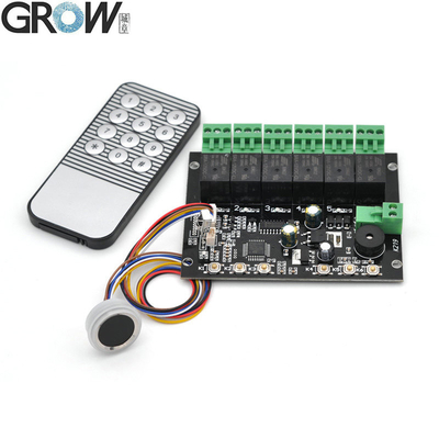 GROW K219-A+R502-F DC12V 6 Relaje K219-A Odciski palców Płyty sterowania Infraczerwonym+R502-F Moduł małych odcisków palców wodoodporny