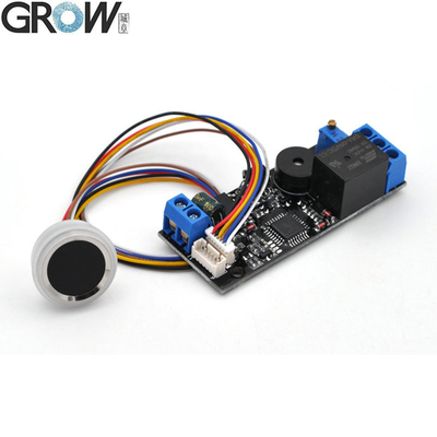 GROW K202+R502-F Admin/Użytkownik DC12V K202 Panel kontroli dostępu do drzwi z odciskiem palca + R502-F Wodoodporny mały pierścieniowy moduł LED do odcisków palców