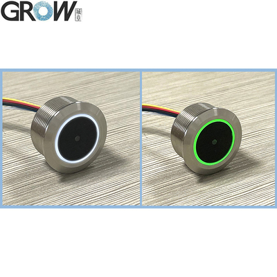 GROW GM861 UART/USB Interface 1D/2D Barcode QR Code Barcode Scanner Module With Stainless Steel Enclosure White Green LED