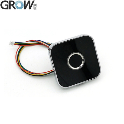 GROW R502-AW Zink Alloy Round Ring LED Control DC3.3V Pojemnościowy Moduł Odcisków Palców Skaner