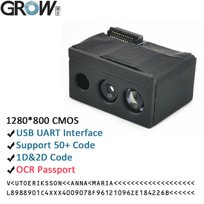 GROW GM69Pro-S 1280*800CMOS OCR/1D/2D Moduł skanera kodów kreskowych USB UART Interfejs QR Code Bar Code Reader Wsparcie OCR Paszport